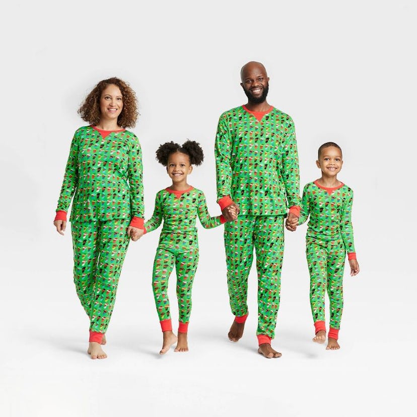 Multi Santa Matching Family Pajamas Collection
