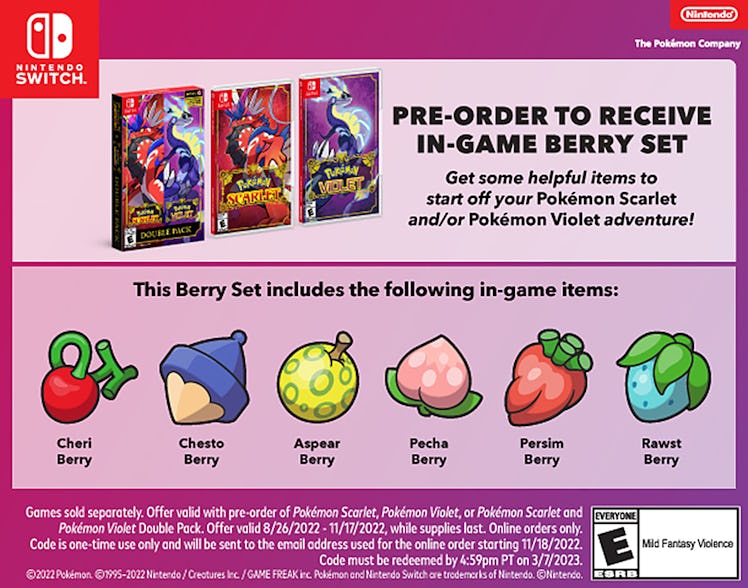 Pokémon Scarlet and Violet Best Buy berry set