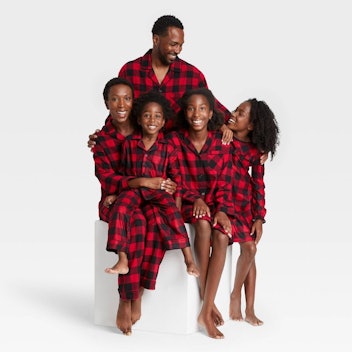 Holiday Red Buffalo Check Matching Family Pajamas Collection