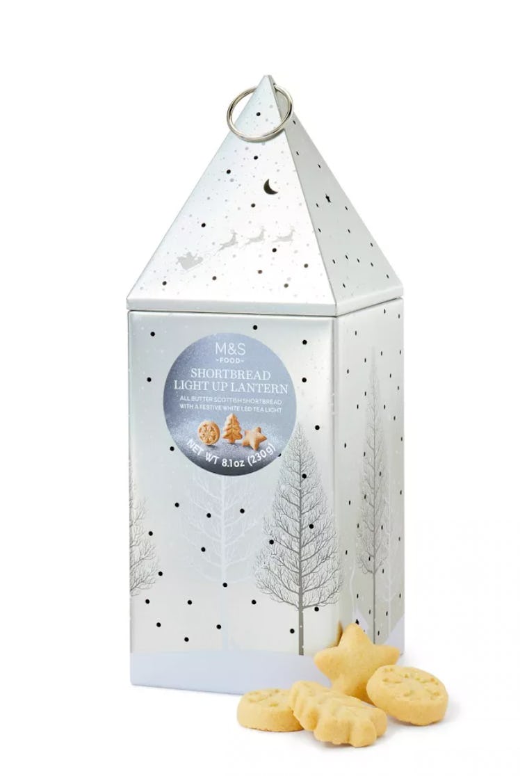 Target's Marks & Spencer holiday treats include the Shortbread Light Up Lantern.