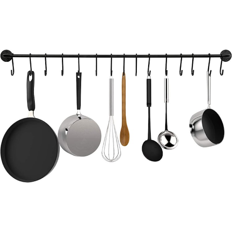 Greenco Pot and Pan Wall Mounted Rail Hanger