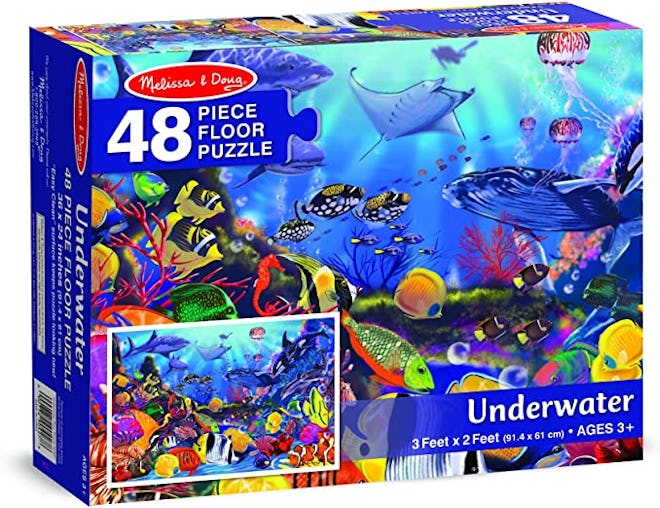 This Melissa & Doug Underwater Ocean Floor Puzzle is one of the best gifts for 4-year-olds. 