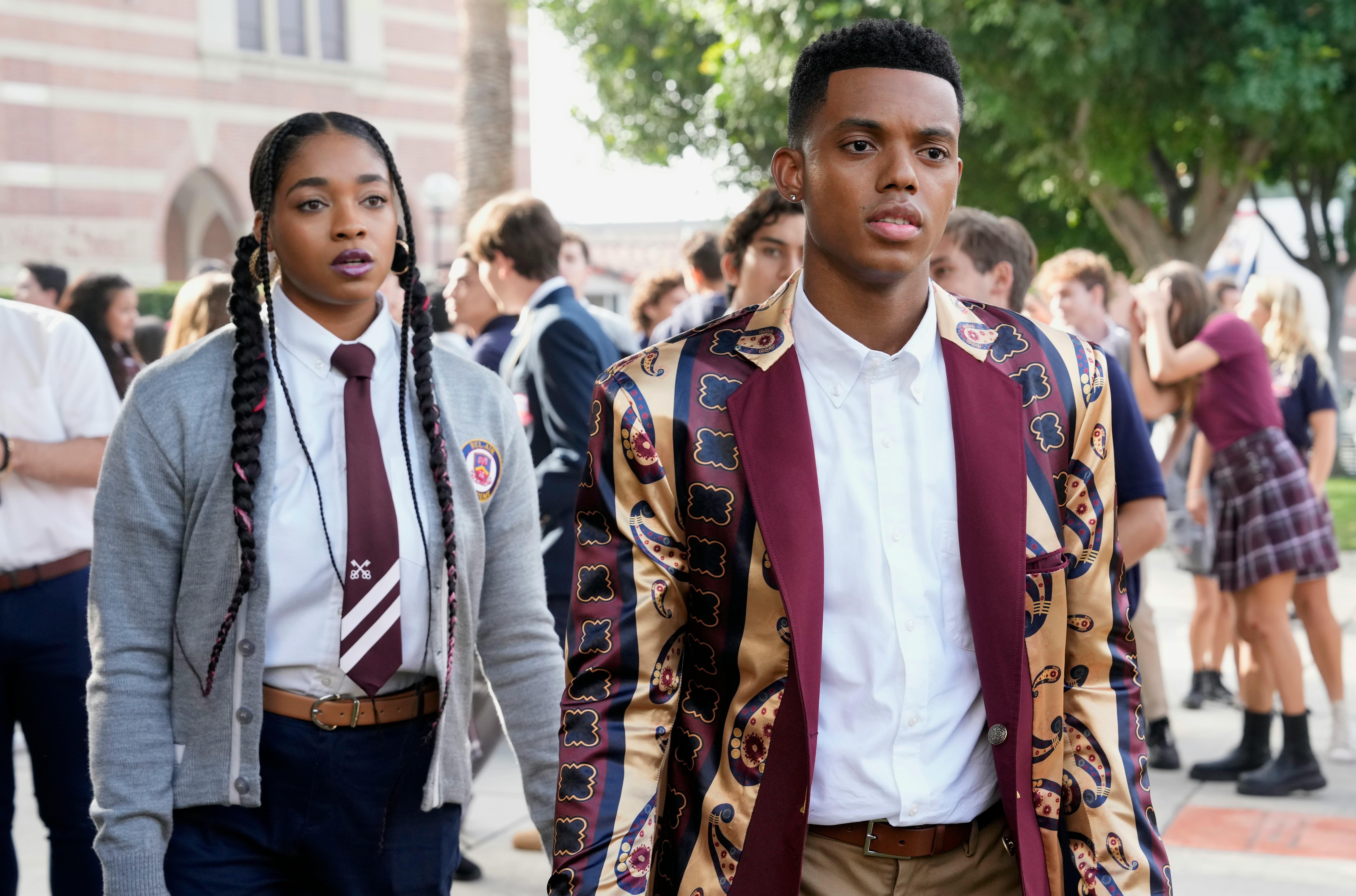 Simone Joy Jones as Lisa and Jabari Banks as Will in &lsquo;Bel-Air,&rsquo; which has been renewed for Season 2