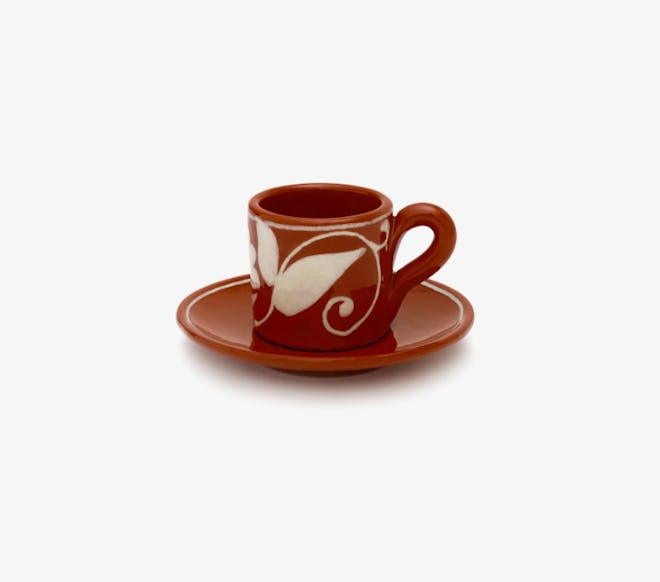 Flor Espresso Cup and Saucer