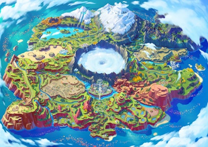 Paldea, the new region featured in Pokémon Scarlet and Violet.