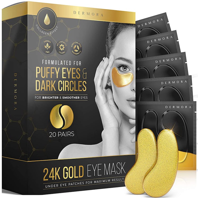 DERMORA 24K Gold Under Eye Masks (20-Pack)