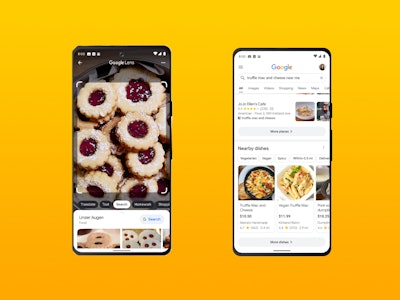 Two new food features in Google search.