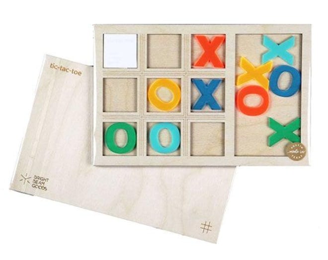 This Pool Party Tabletop Tic-Tac-Toe Game is one of the best gifts for 4-year-olds.