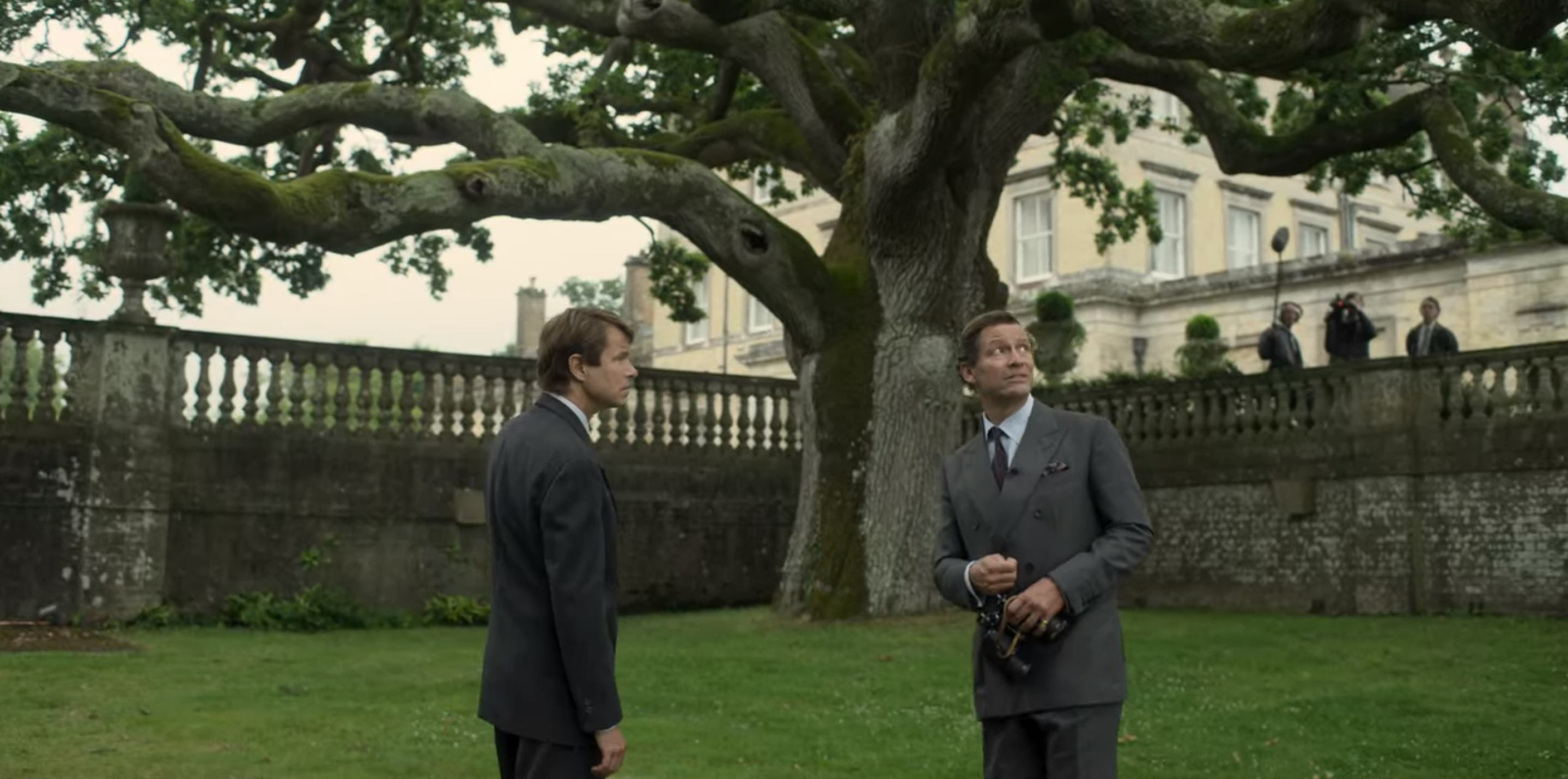 Dominic West as Prince Charles and Ben Warwick as Jonathan Dimbleby in &lsquo;The Crown&rsquo; Season 5