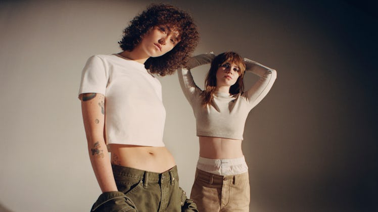 Ella Emhoff and Sophie Thatcher in the Calvin Klein fall 2022 campaign