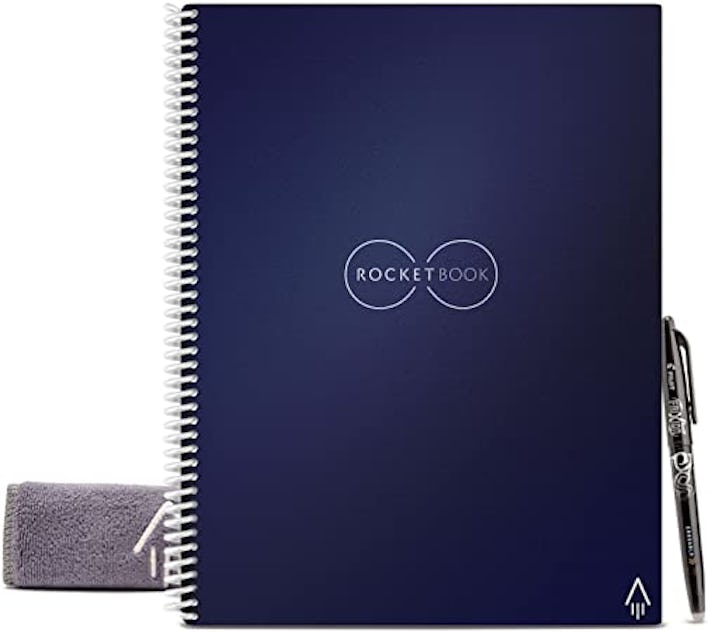 This reusable notebook has an erasable pen and dotted pages to reduce paper use.
