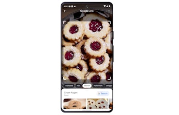 Searching for food with Google Lens.