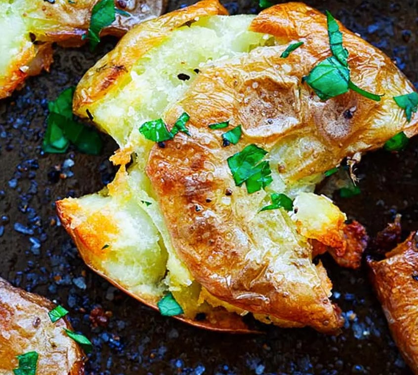 Crispy Smashed Potatoes