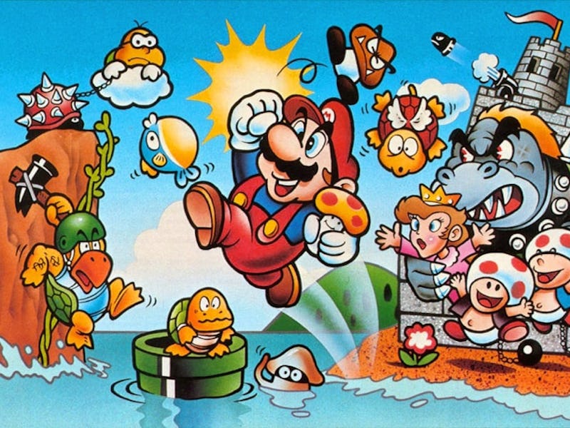 super mario bros art