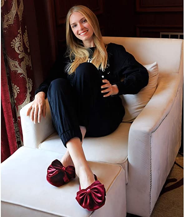 BCTEX COLL Velvet Ballerina Slippers