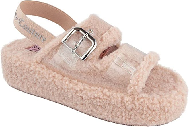 Juicy Couture Faux Fur Slide Slipper Sandals