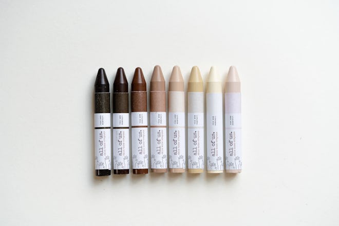 This set of 8 skin tone crayons is richly pigmented to represent and celebrate the beauty of all ski...