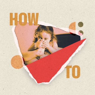 Collage of a stinky child holding their nose, with the letters "how to."