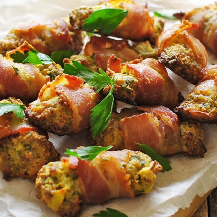 Bacon-wrapped Stuffing Bites