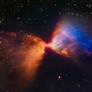 The protostar within the dark cloud L1527, shown in this image from NASA’s James Webb Space Telescop...
