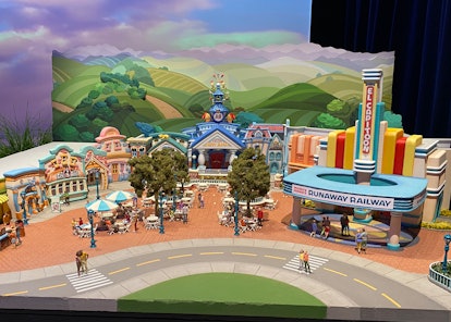 A model of Disney's Toontown, which will be reopening in 2023 at Disneyland. 