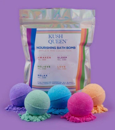 Cannabis infused bathbombs is is a naughty and nice gift guide idea for holiday shopping 2022.