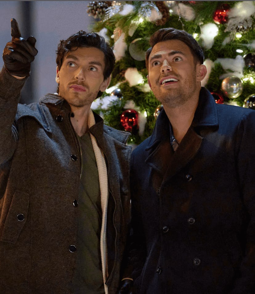 Jonathan Bennett and George Krissa in 'The Holiday Sitter'
