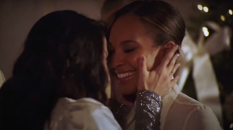 Nia Fairweather and Adriana DeMeo in 'A New York Christmas Wedding' on Netflix
