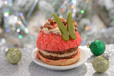 Disney's Mickey's Very Merry Christmas Party 2022 food guide includes a Tinker Bell Cream Puff.