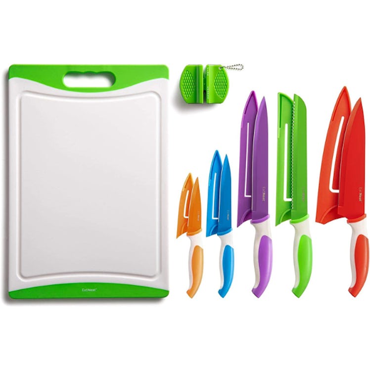 EatNeat Colorful Kitchen Knife Set (12 Pieces)