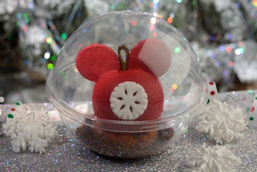 Disney's Mickey's Very Merry Christmas Party 2022 includes a Mickey Mousse Ornament Treat.