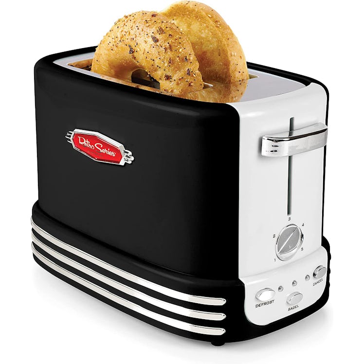 Nostalgia RTOS200BK Retro Wide 2-Slice Toaster