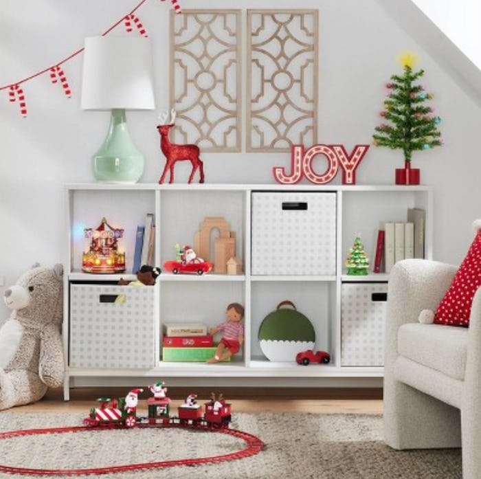 A living room filled with some of the best holiday items at Target right now, including decor and to...