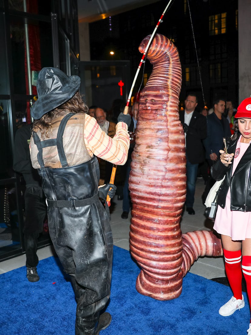 Heidi Klum worm costume