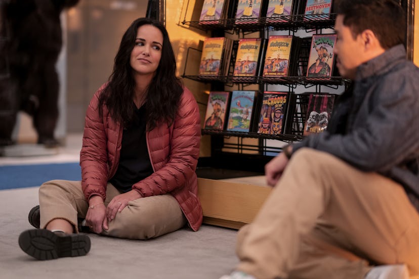 Melissa Fumero as Eliza, Randall Park as Timmy in ‘Blockbuster’