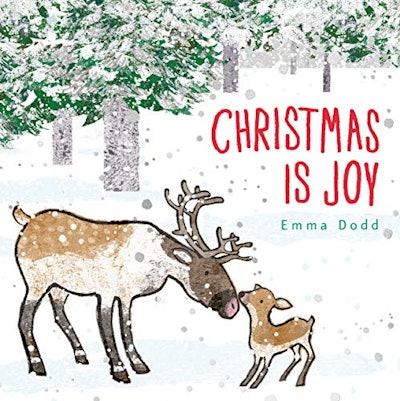 "Christmas is Joy" by Emma Dodd is a heartwarming Christmas book for kids.