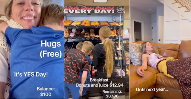 This mom went viral on TikTok after her kids the ultimate "Yes Day" where they had $100 and could ch...