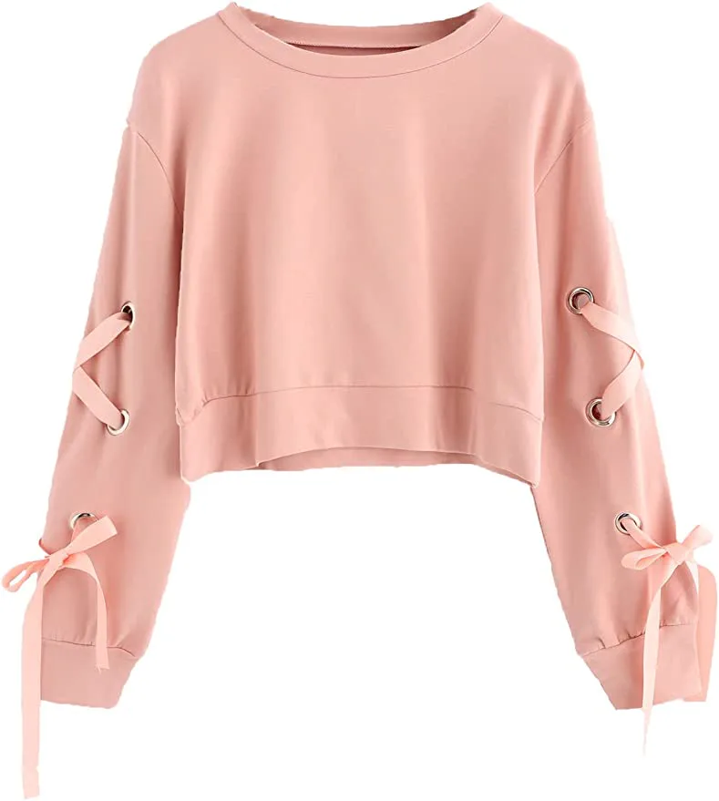 SweatyRocks Crop Top Sweatshirt
