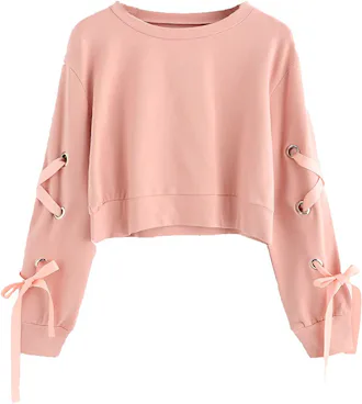 SweatyRocks Crop Top Sweatshirt