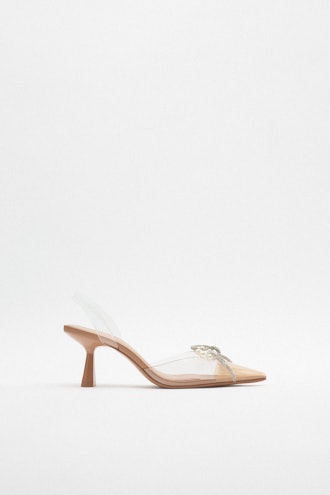 Zara transparent slingback heels