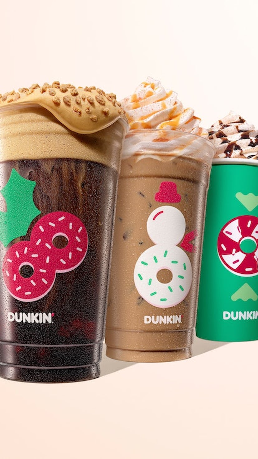 Dunkin's holiday 2022 menu includes a new Cookie Butter Cold Brew.