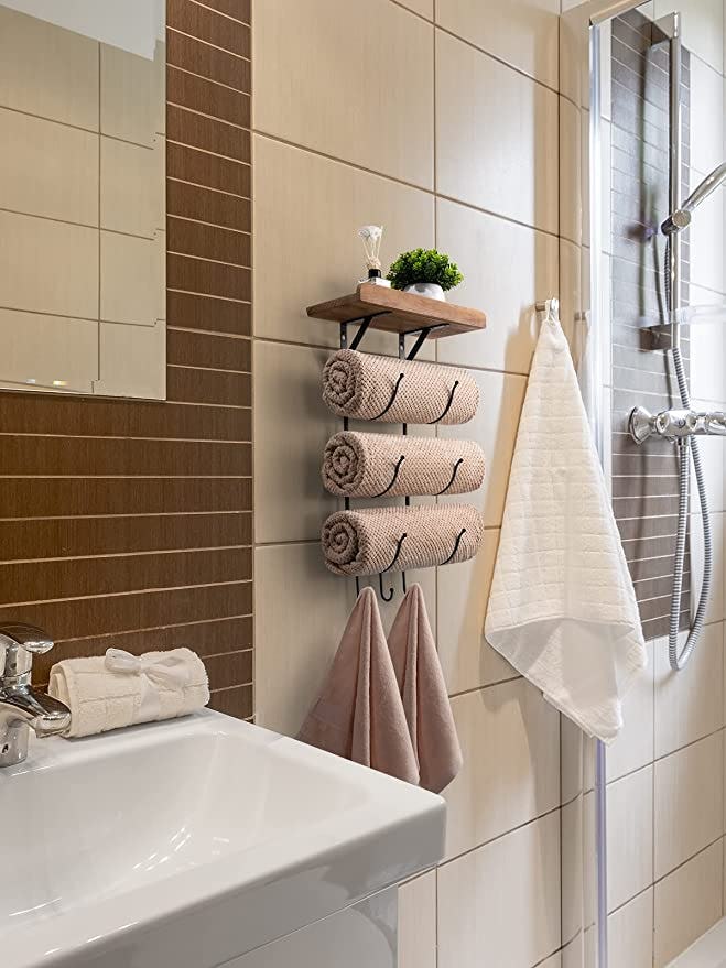 IRIIJANE Wall Mounted Towel Rack