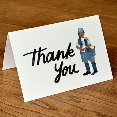 Thank you cards for mail carriers