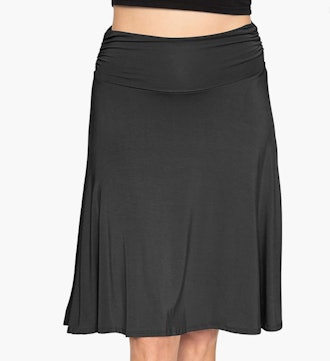 STRETCH IS COMFORT Knee Length Flowy Skirt