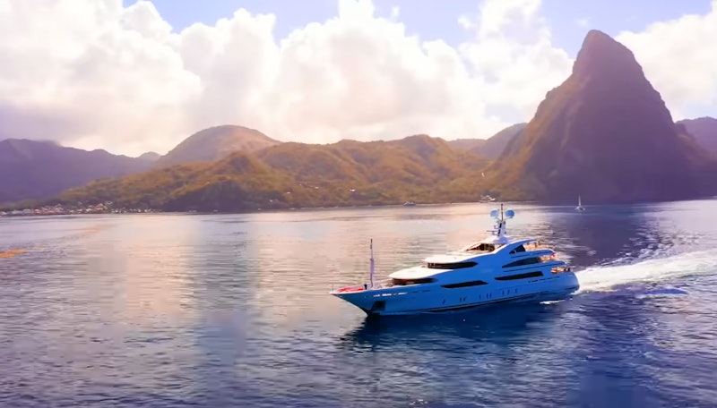 The St. David yacht sails in St. Lucia in 'Below Deck' Season 10.
