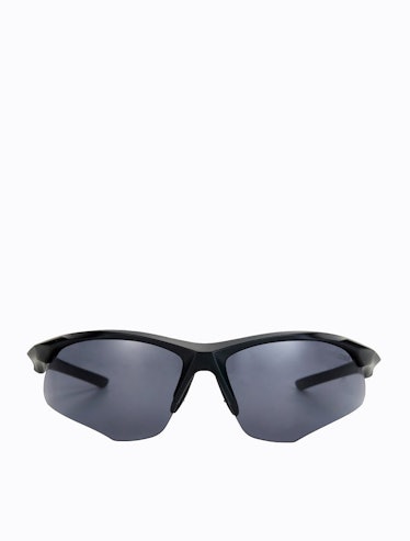 Poppy Lissiman futuristic black sunglasses