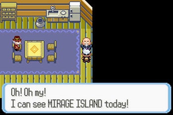 Pokémon Mirage Island Man