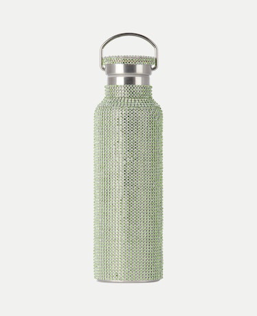 SSENSE Exclusive Green Rhinestone Water Bottle