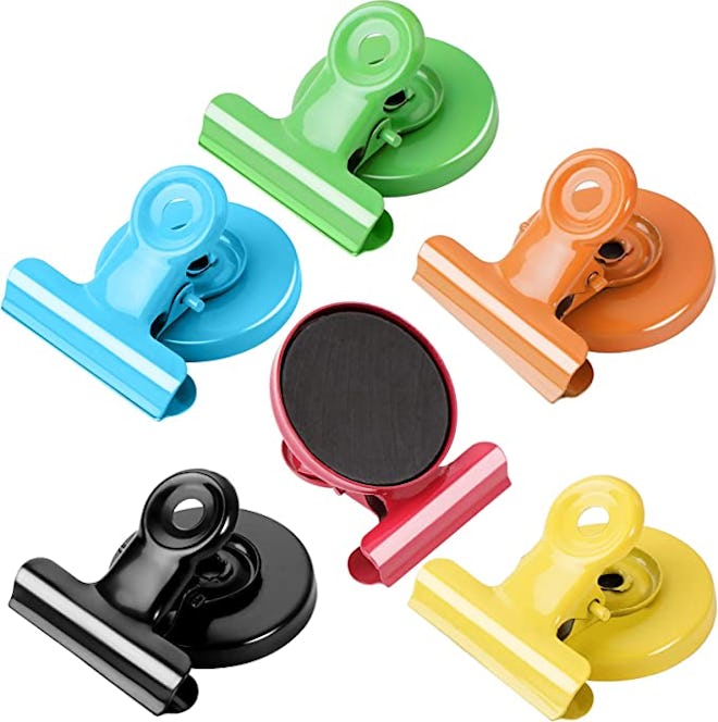 6-Pack Colorful Magnetic Clips