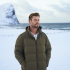 Chris Hemsworth as seen on LIMITLESS, standing in an icy environment.
